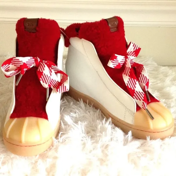 Coach Shearling High Top Sneakers