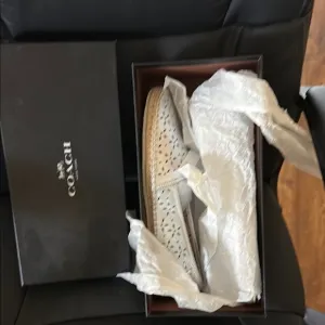 Coach Women's White Espadrille Shoes