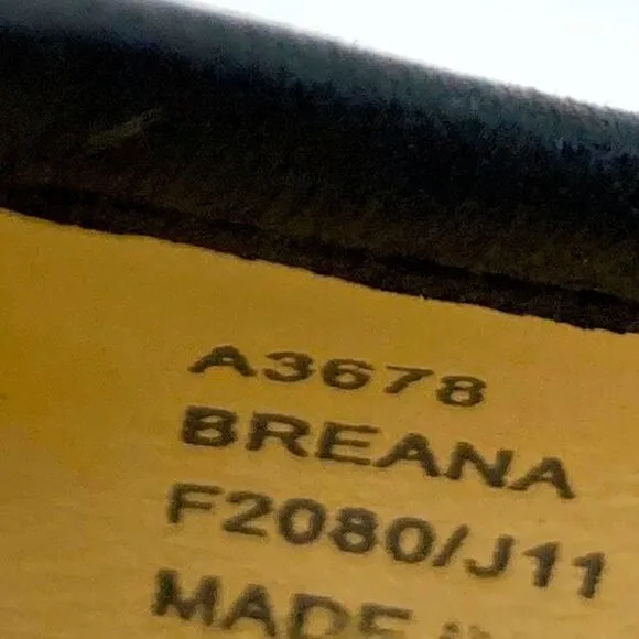 Coach Breana Black Leather Monogram Platform High Heels 9,5B