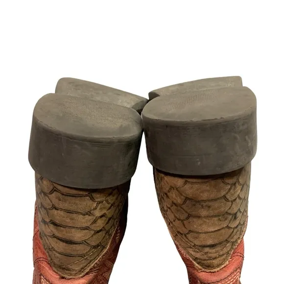 CODY JAMES BOYS' REPTILE PRINT WESTERN BOOTS - BROAD SQUARE TOE