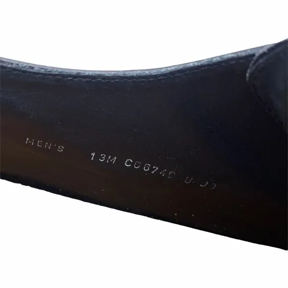 Cole Haan Black Leather Oxford Lace-Up Dress Shoes