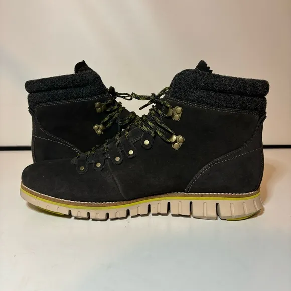 Cole Haan C30406 Zerogrand Waterproof Hiker Midnight Grey Wool Boots Men’s 11 W