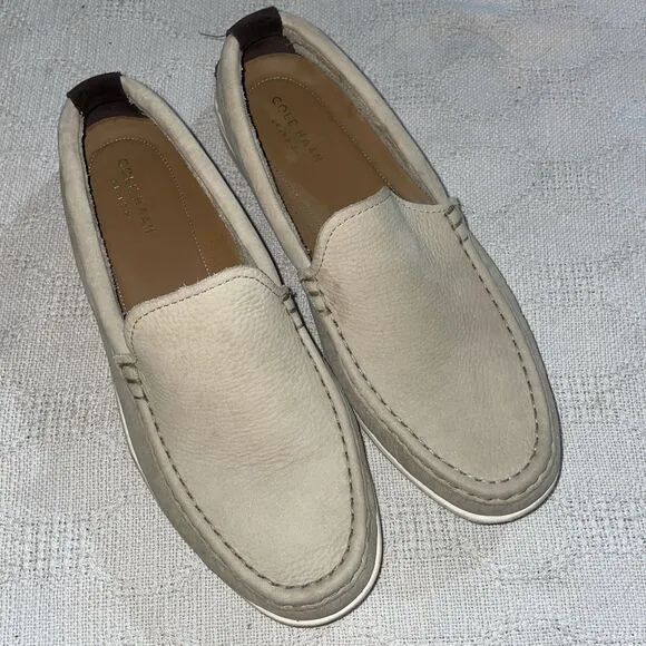 Cole Haan Grand O’s Men’s Casual Shoes Sz  10.5 M Beige Leather Outdoors Comfort