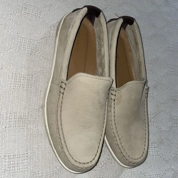 Cole Haan Grand O’s Men’s Casual Shoes Sz  10.5 M Beige Leather Outdoors Comfort