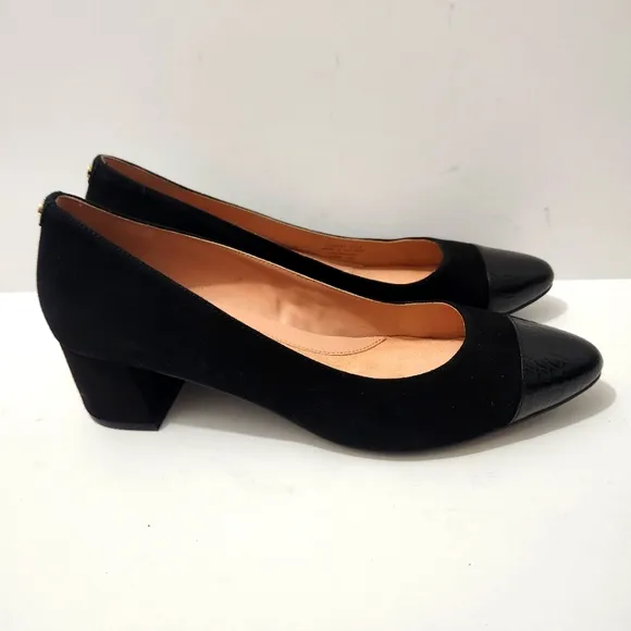 Cole Haan Grand OS The Go-To Pump Womens Block Heels Leather Shoes 8.5