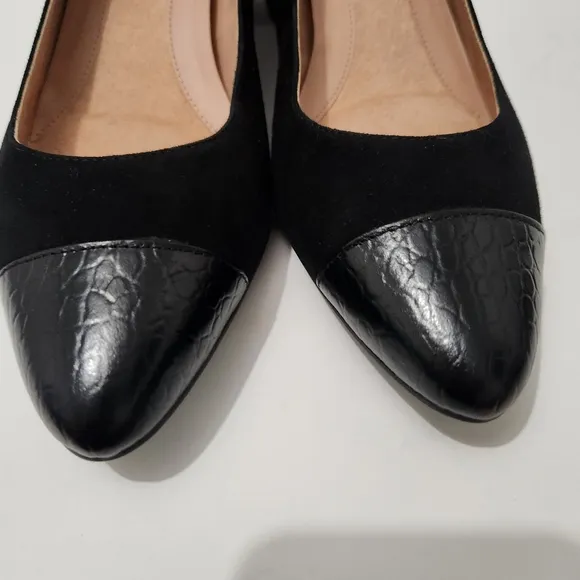 Cole Haan Grand OS The Go-To Pump Womens Block Heels Leather Shoes 8.5