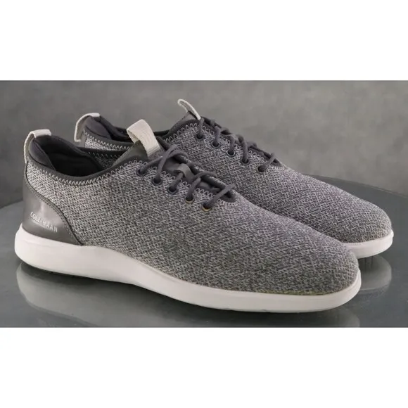 Cole Haan Grand Plus Essex $130 Men's Knit Oxfords Shoes Size 10 Gray C30821