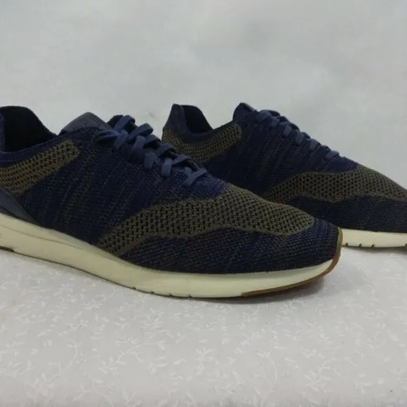 COLE Haan Grandpro Runner Mens Size 13 M Navy Olive Sneaker Shoes Lace Up C27763