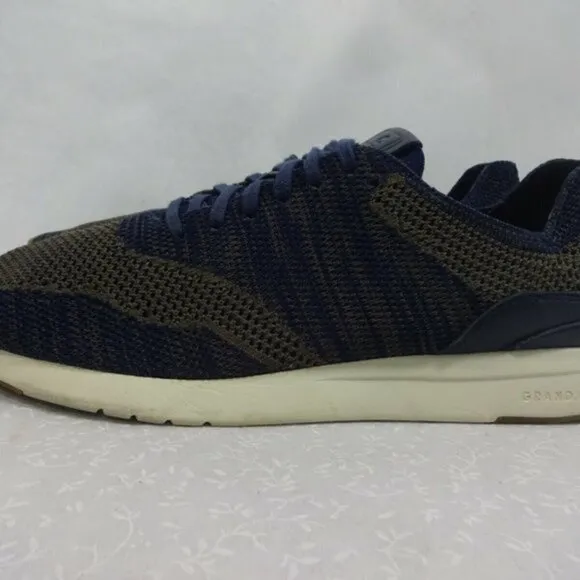 COLE Haan Grandpro Runner Mens Size 13 M Navy Olive Sneaker Shoes Lace Up C27763