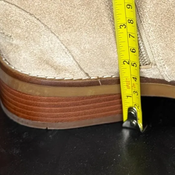Cole Haan Hampshire Buckle Ankle Boots Dark Latte Tan Leather Suede Size 6 B