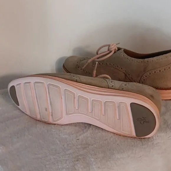 Cole Haan Lunargrand Tan Laceup Oxford Shoes
