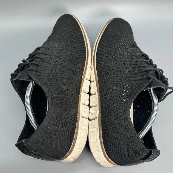 Cole Haan Mens 11.5 Black ZeroGrand Stitchlite Ox Oxford Shoes Comfort Casual
