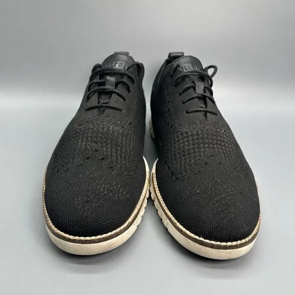 Cole Haan Mens 11.5 Black ZeroGrand Stitchlite Ox Oxford Shoes Comfort Casual