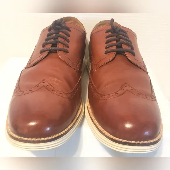 Cole Haan Men's 12 M Originalgrand Wingtip Oxford Lace Up Woodbury Leather