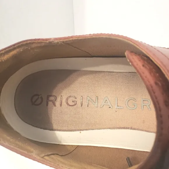 Cole Haan Men's 12 M Originalgrand Wingtip Oxford Lace Up Woodbury Leather
