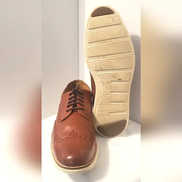 Cole Haan Men's 12 M Originalgrand Wingtip Oxford Lace Up Woodbury Leather
