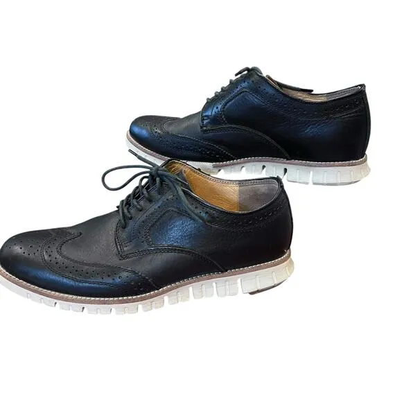 Cole Haan Men’s Grand/OS Rubber Sole Wingtip Oxfords 7M Work Office Business