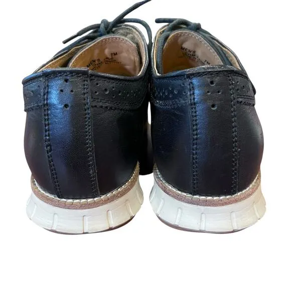 Cole Haan Men’s Grand/OS Rubber Sole Wingtip Oxfords 7M Work Office Business