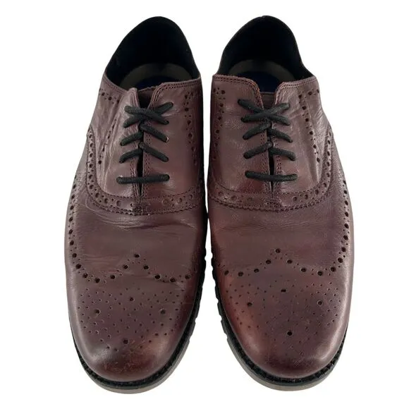 Cole Haan Shoes Mens 11M Brown Leather Original Grand Shortwing Oxford Comfort