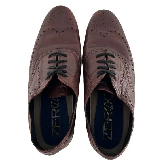 Cole Haan Shoes Mens 11M Brown Leather Original Grand Shortwing Oxford Comfort
