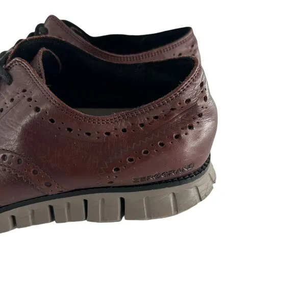 Cole Haan Shoes Mens 11M Brown Leather Original Grand Shortwing Oxford Comfort