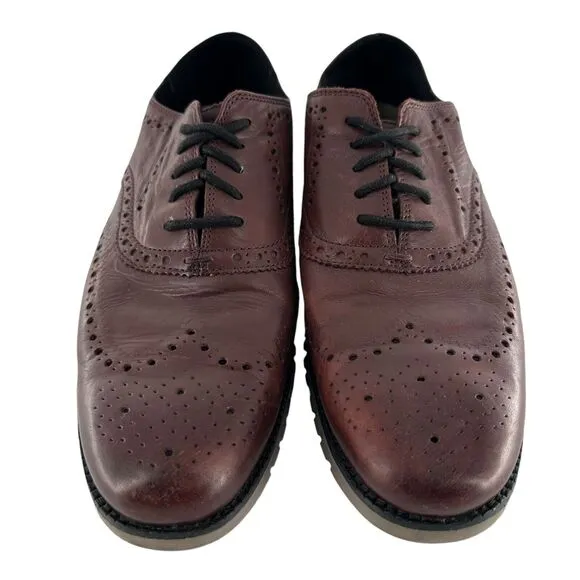 Cole Haan Shoes Mens 11M Brown Leather Original Grand Shortwing Oxford Comfort