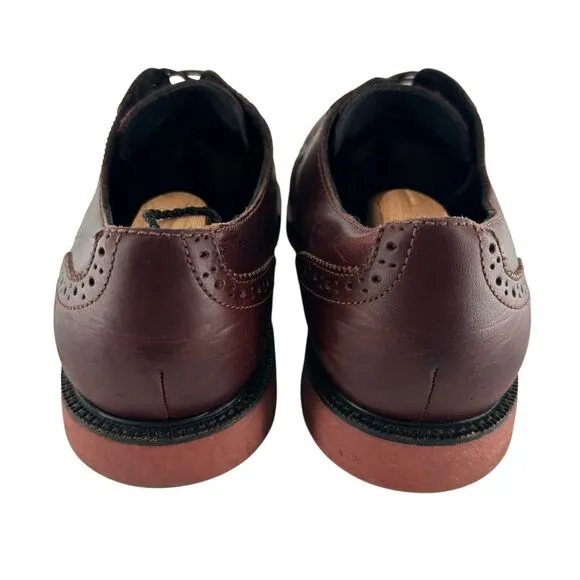Cole Haan Shoes Mens 12M Brown Leather Zerogrand Wingtip Oxford Comfort