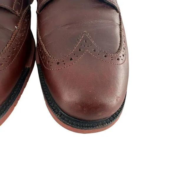 Cole Haan Shoes Mens 12M Brown Leather Zerogrand Wingtip Oxford Comfort
