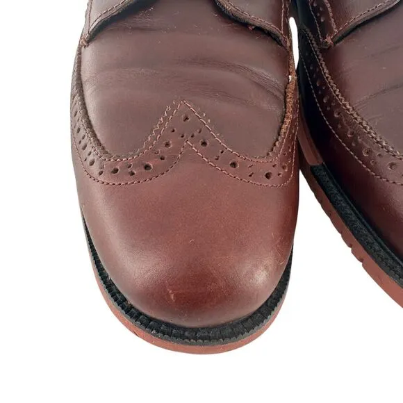 Cole Haan Shoes Mens 12M Brown Leather Zerogrand Wingtip Oxford Comfort