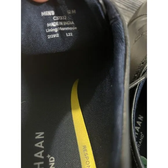 Cole Haan Size 12  Grand Plus Wingtip Oxford Shoes Comfort‎ C37332
