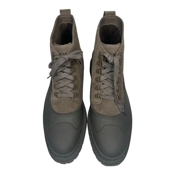 Cole Haan Stratton Shroud Suede Waterproof Boots in Morel Sz: 12
