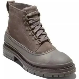 Cole Haan Stratton Shroud Suede Waterproof Boots in Morel Sz: 12