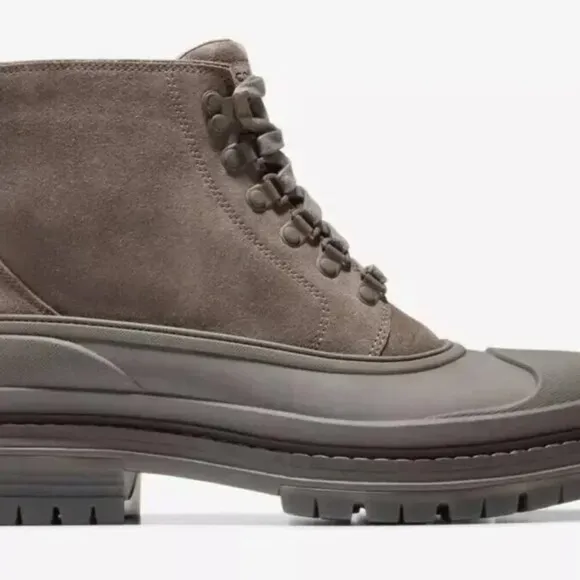Cole Haan Stratton Shroud Suede Waterproof Boots in Morel Sz: 12