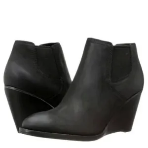Cole Haan Women’s Balthasar Wedge Boots Black Nubuck