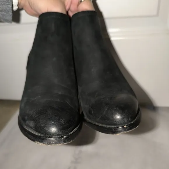 Cole Haan Women’s Balthasar Wedge Boots Black Nubuck