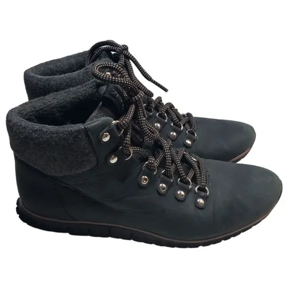 Cole Haan ZeroGrand Hiker Boots Waterproof Gray Pink