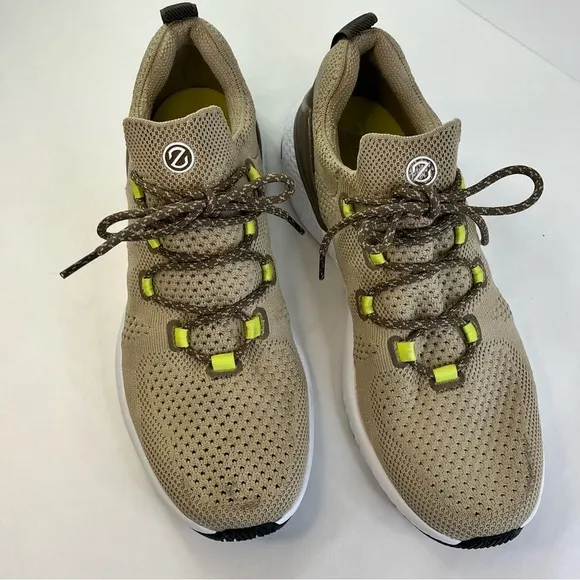 Cole Haan ZeroGrand Overtake Lite Running Tan White Sneakers Cushioned Sole 10.5