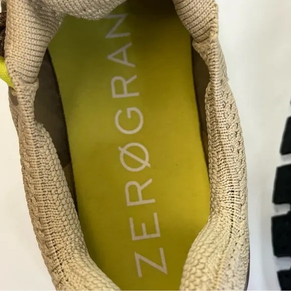 Cole Haan ZeroGrand Overtake Lite Running Tan White Sneakers Cushioned Sole 10.5