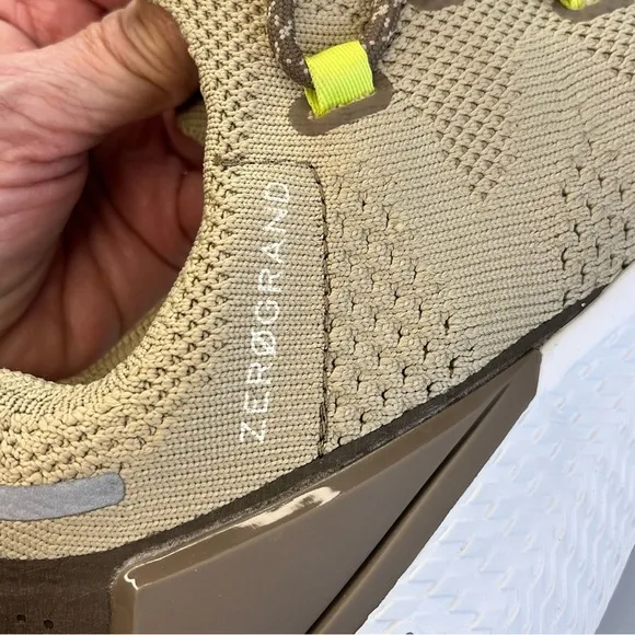 Cole Haan ZeroGrand Overtake Lite Running Tan White Sneakers Cushioned Sole 10.5