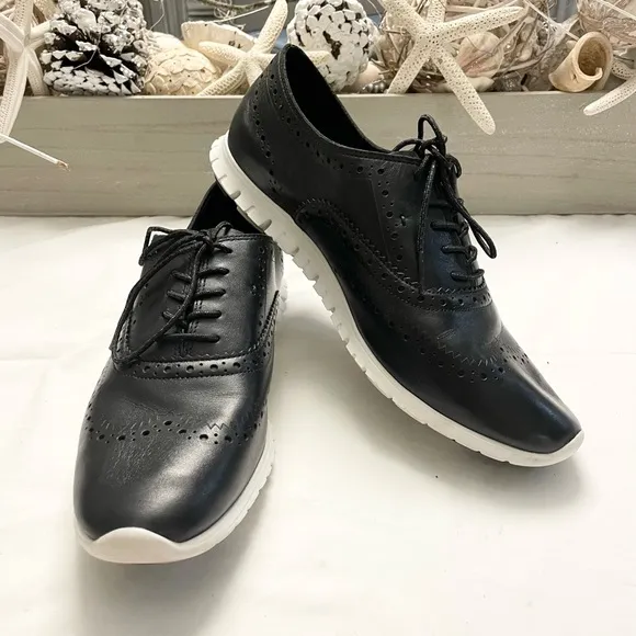 COLE HAAN ZEROGRAND WINGTIP OXFORD SHOES SIZE 10 B