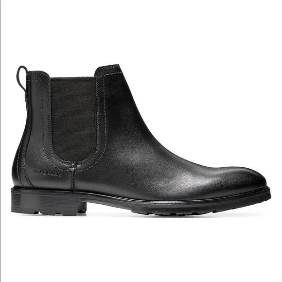 Cole HaanWarner Grand Leather Chelsea Boots Black 8
