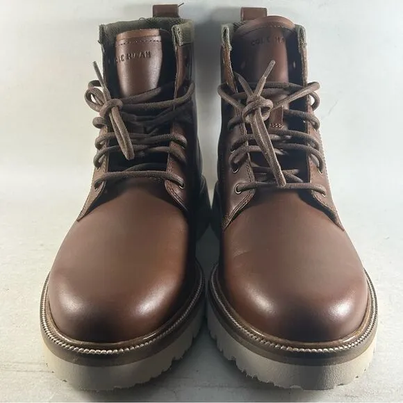 Cole Haan Men's American Classics Leather Waterproof Boots Brown Size 8 M