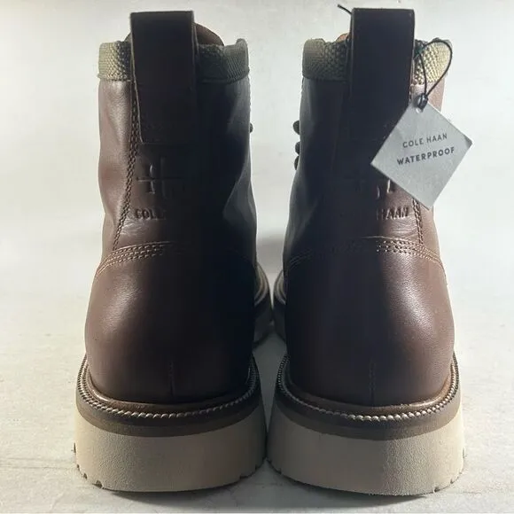 Cole Haan Men's American Classics Leather Waterproof Boots Brown Size 8 M