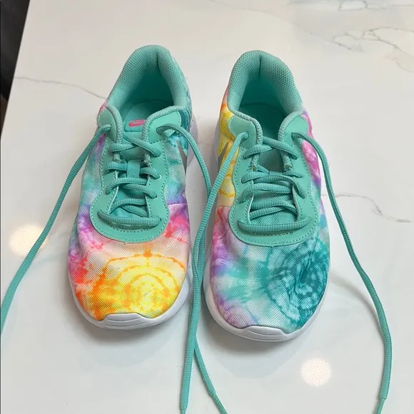 Colorful Tie-Dye Kids Sneakers