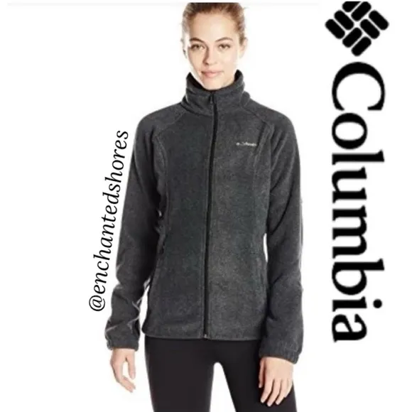 Columbia Jacket Zip Up Lightweight Comfort All Season Soft Warm Gray Size Medium