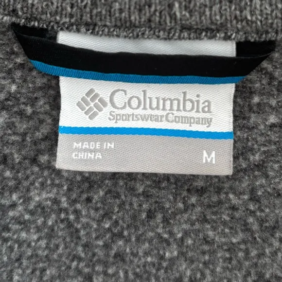 Columbia Jacket Zip Up Lightweight Comfort All Season Soft Warm Gray Size Medium