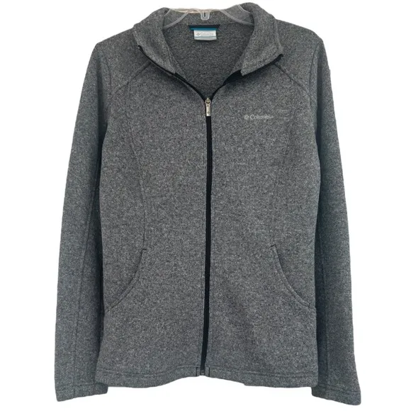Columbia Jacket Zip Up Lightweight Comfort All Season Soft Warm Gray Size Medium