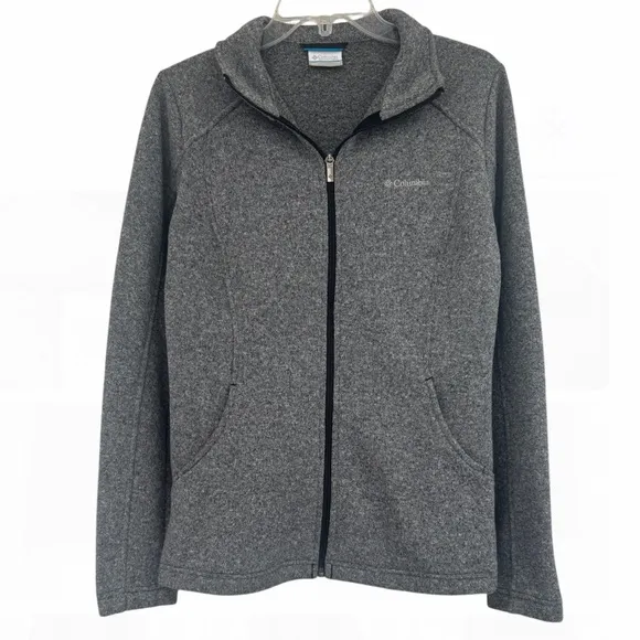 Columbia Jacket Zip Up Lightweight Comfort All Season Soft Warm Gray Size Medium