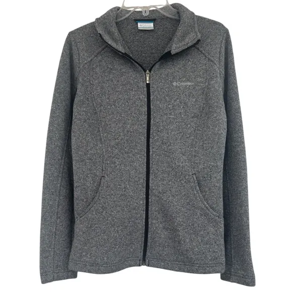 Columbia Jacket Zip Up Lightweight Comfort All Season Soft Warm Gray Size Medium