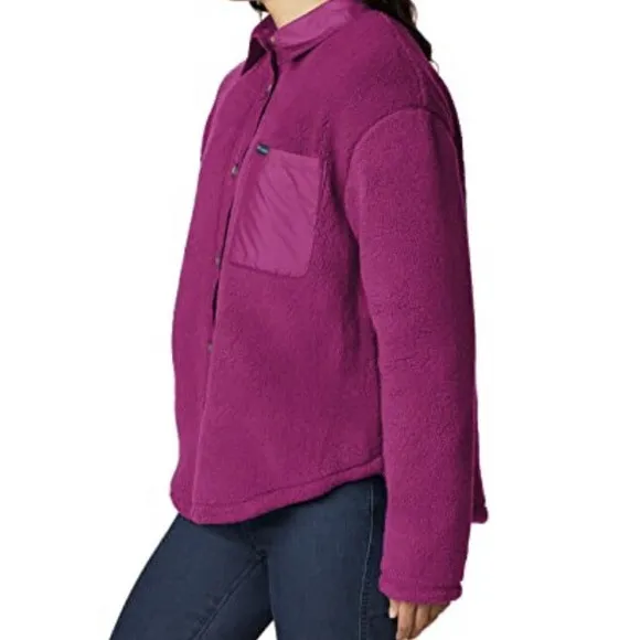 Columbia Women's West Bend Shirt Jacket Fuchsia Size XL